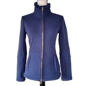 Lilly Pulitzer Grace Fleece Zip-up Jacket in Navy Blue